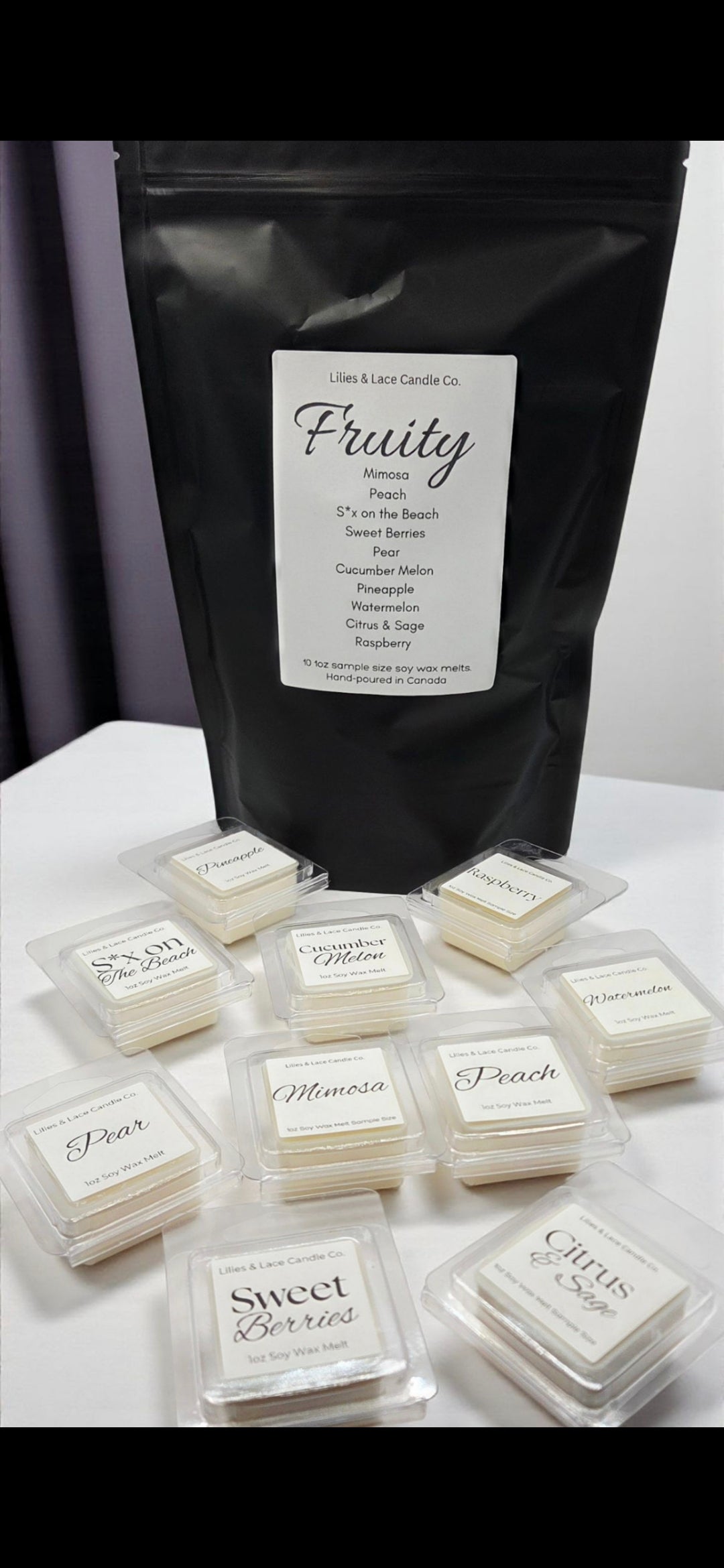 Soy Wax Melt Sample Pack – 10 Fragrances