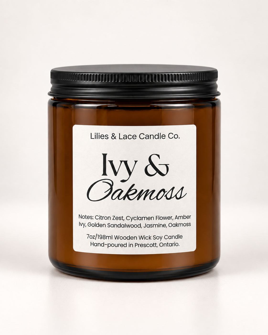 7 oz Soy Candle with Wooden Wick – Cozy Home Fragrance