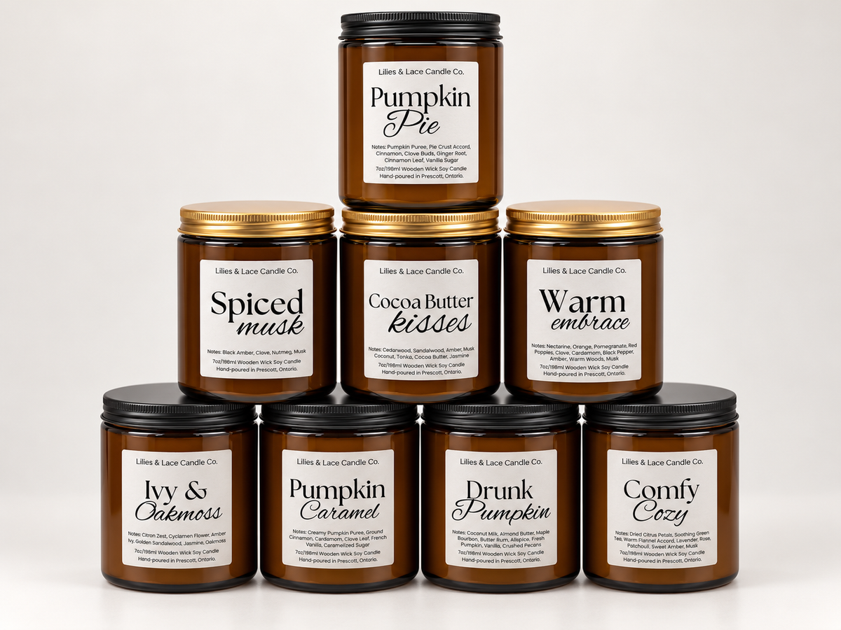 7 oz Soy Candle with Wooden Wick – Cozy Home Fragrance