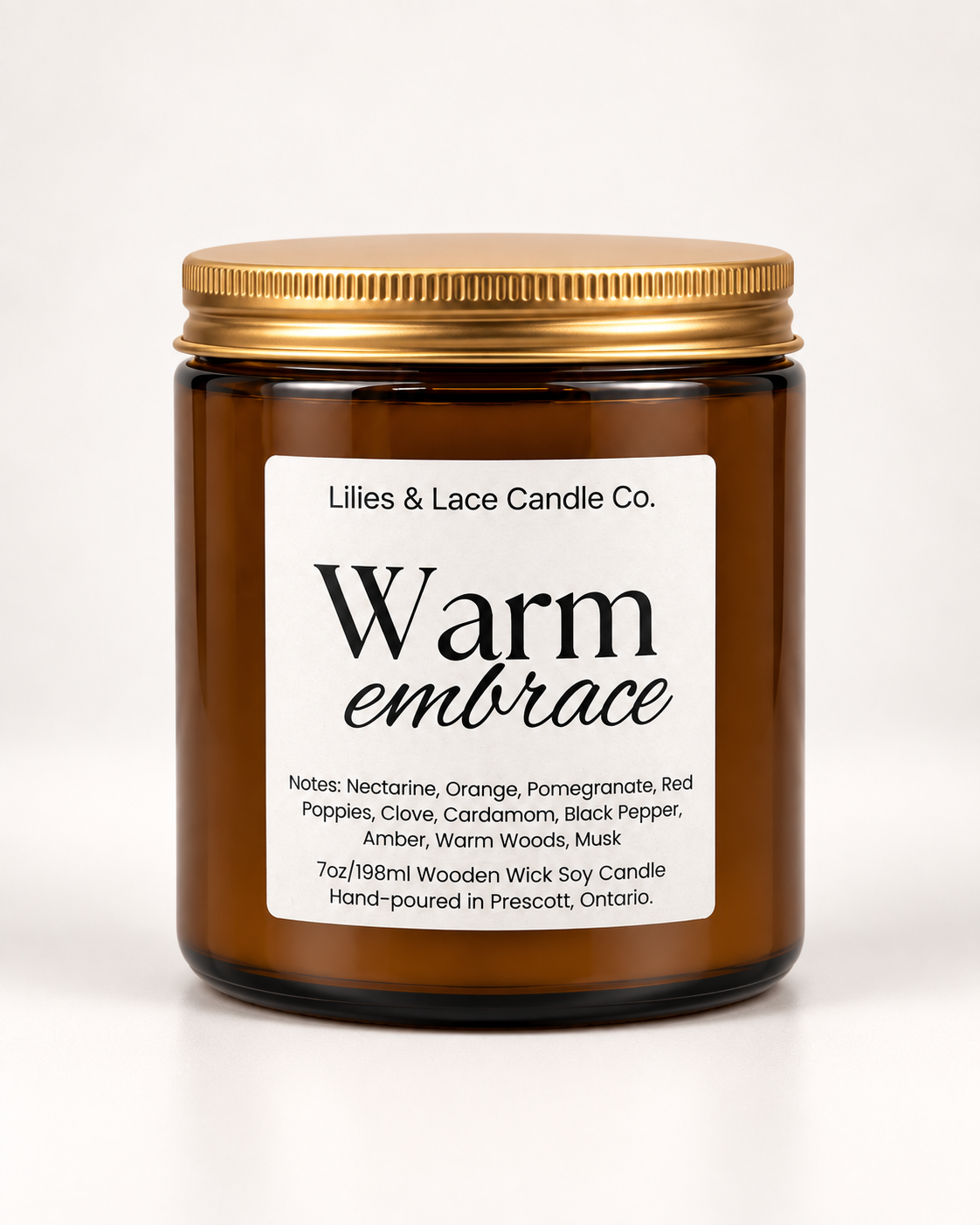7 oz Soy Candle with Wooden Wick – Cozy Home Fragrance