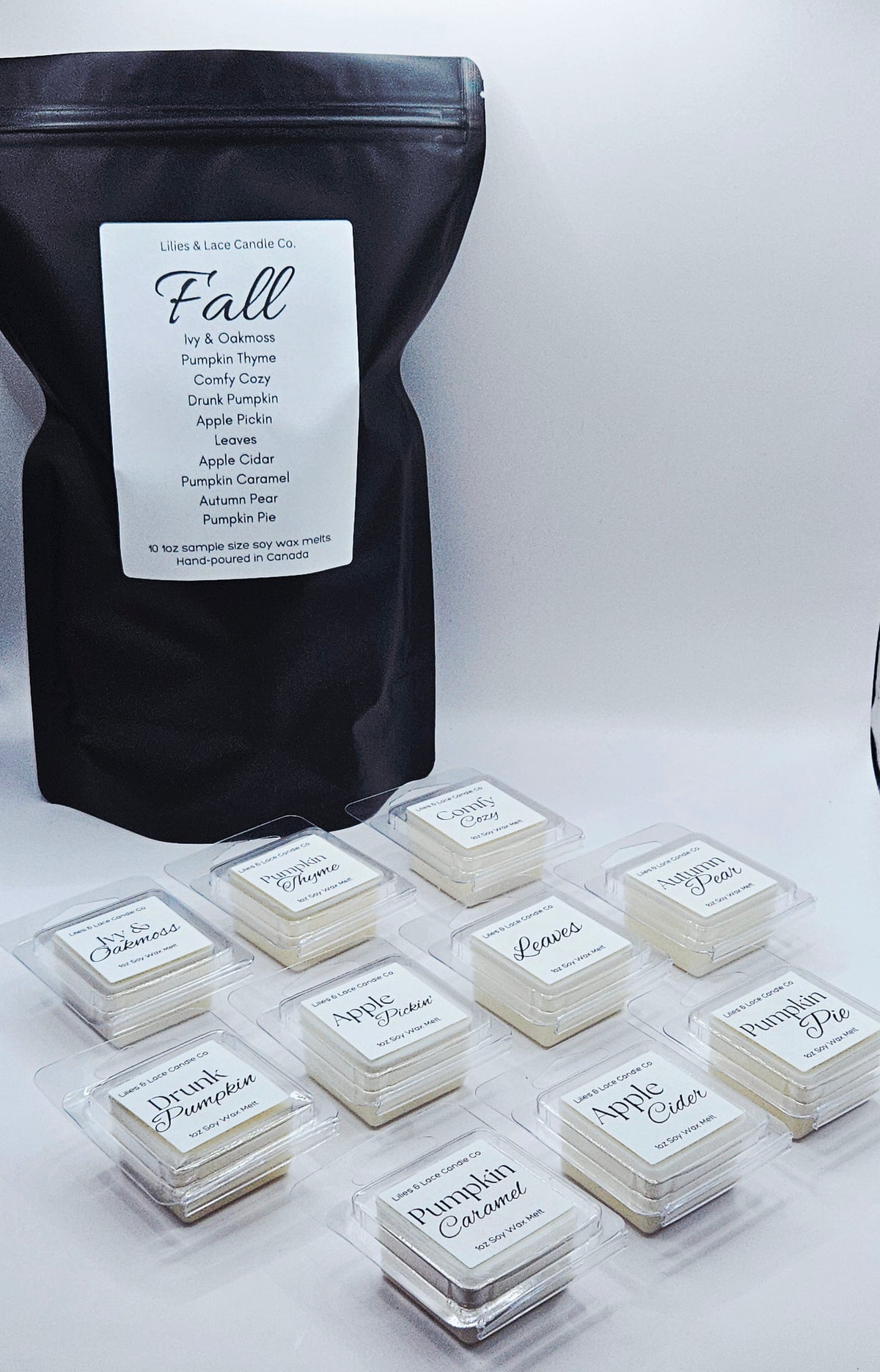 Soy Wax Melt Sample Pack – 10 Fragrances