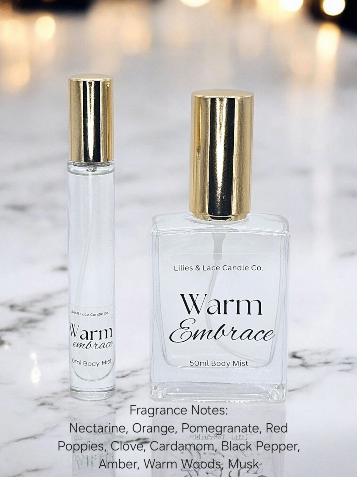 Body Mist Perfume Spray – 10 ml & 50 ml