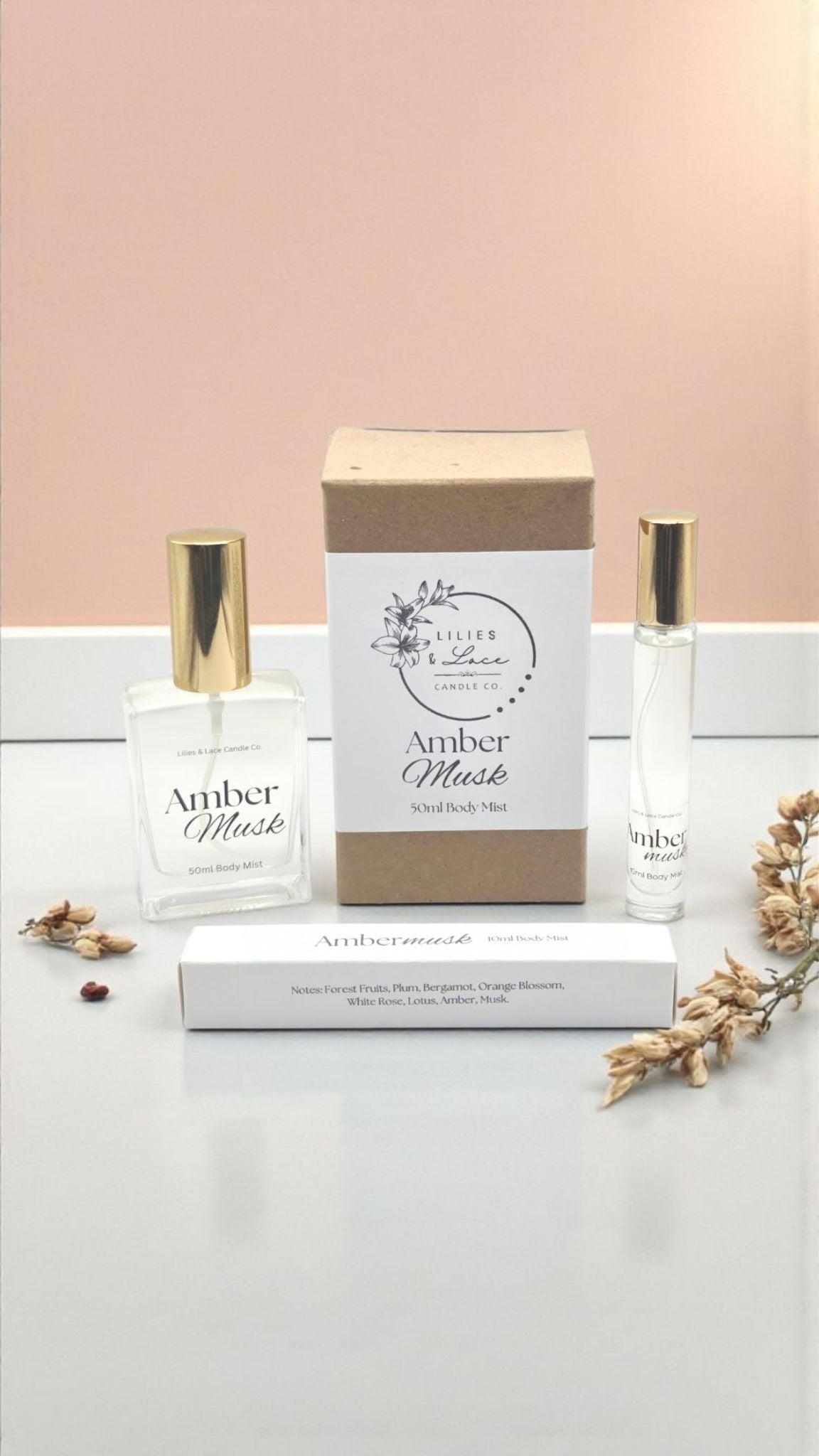 Body Mist Perfume Spray – 10 ml & 50 ml